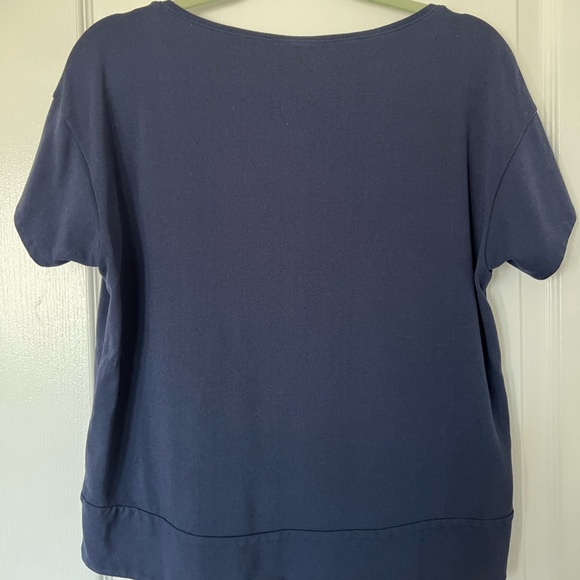 BCBGmaxAzria navy blue loose fit T - Picture 2 of 4